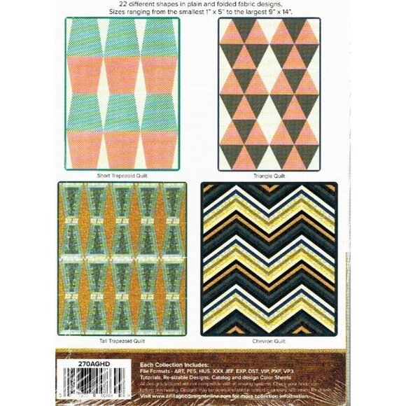 Anita Goodesign Untraditional Quilt Blocks Design Collection - Picture 9 of 9